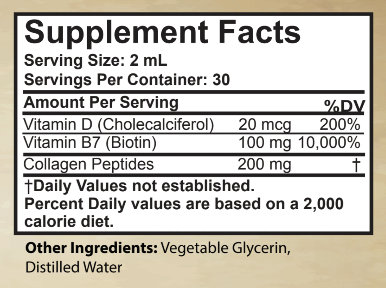 Liquid Collagen Peptides + Biotin